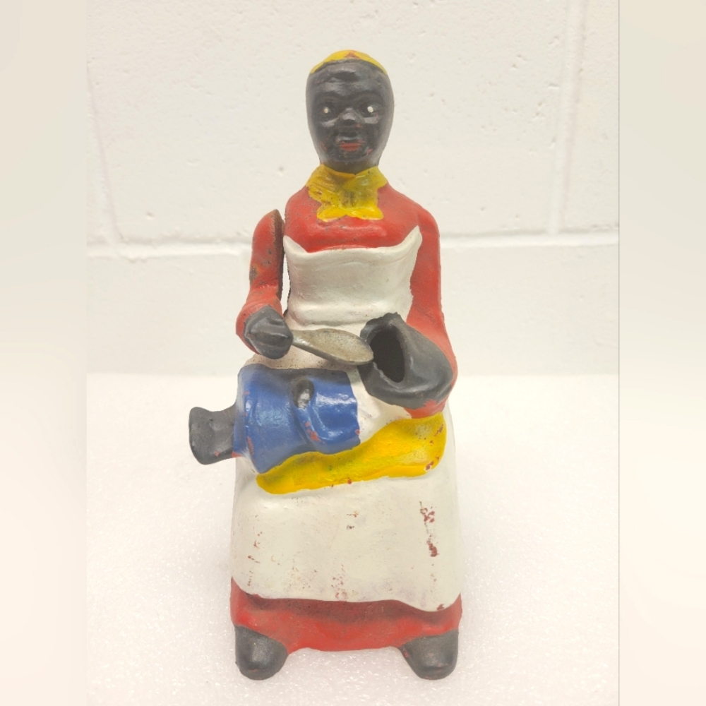 Vintage reproduction Americana cast iron mechanical Bank